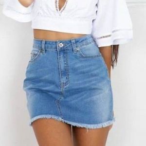 Abercrombie and fitch Jean mini skirt